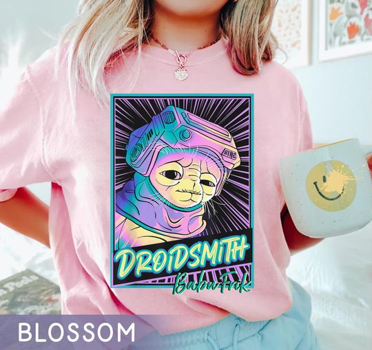 Discover Retro The Rise Of Skywalker  Babu Frik Neon Comfort Colors Shirt, Star Wars T-shirt, Galaxy's Edge, Hollywood Studios, Walt Disney World