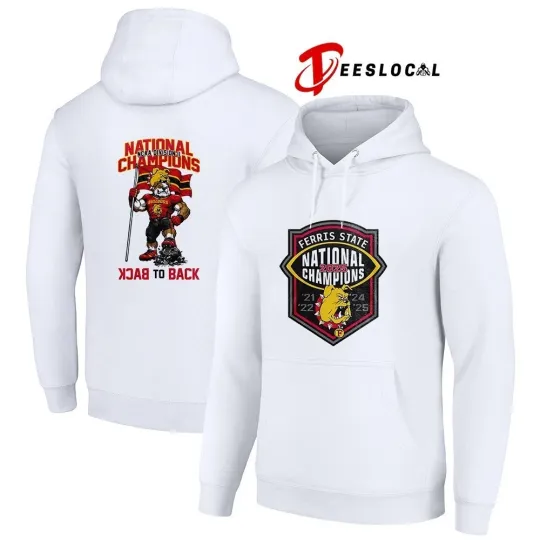 Discover Bulldogsss Division II Champions back to back mascot Hoodie