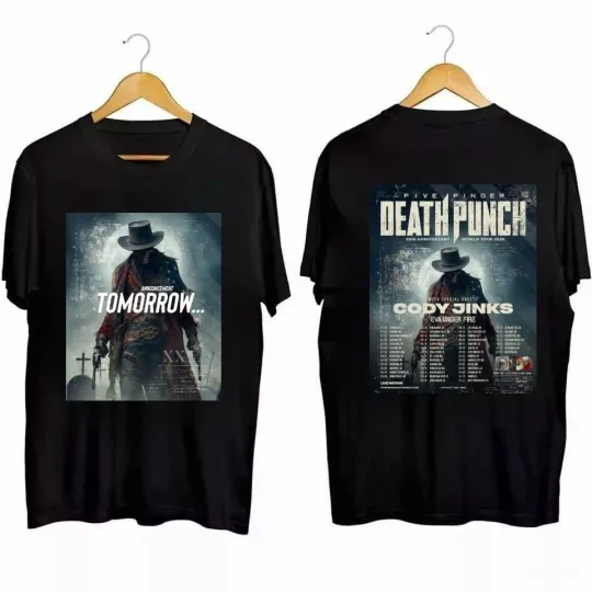Discover Five Finger Death Punch 20Th Anniversary World Tour 2026 T-Shirt