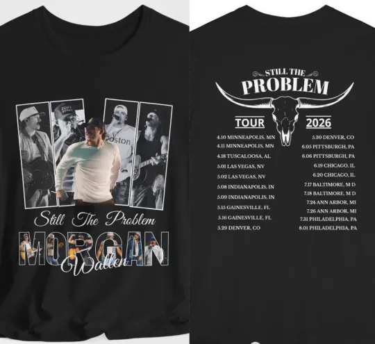 Discover Wallen Western Still The Problem 2026 Tour Merch Custom T-Shirt Size S-3XL