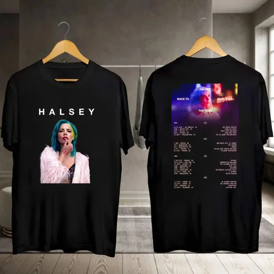 Discover Graphic Halsey Shirt  Halsey Back To Badlands Tour 2026 Shirt  Halsey Shirt  Hal