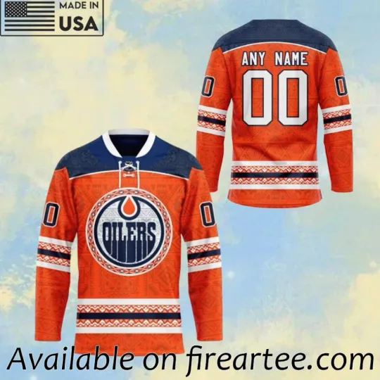 Discover Personalized Edmonton Oiler Native Hockey Jersey