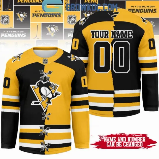 Discover Personalized Pittsburgh Penguin Mix Home Away Hockey Jersey