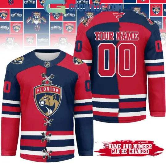 Discover Personalized Florida Panther Mix Home Away Hockey Jersey