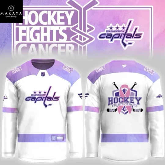 Discover Washington Capital Fight Cancer 2025 N.H.L Beat Cancer Hockey Jersey