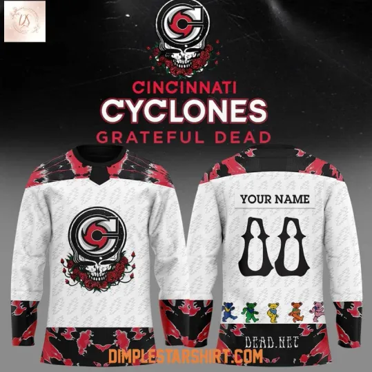 Discover Personalized Cincinnati Cyclone Grateful Dad Night 2026 Hockey Jersey