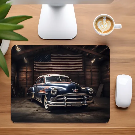 Discover Rustic Car Mouse Pad for Home Office