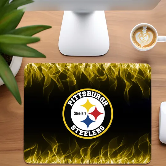 Discover Pittsburgh Steeler Football Team Mouse Pad for Home Office
