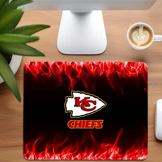 Discover Kansas City Chiefs Football Team Mouse Pad for Home Office