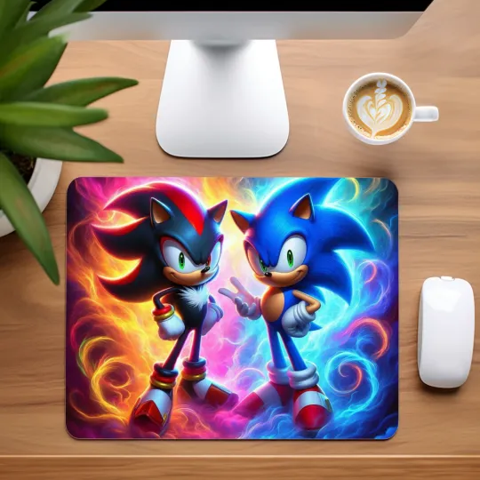 Discover Sonic and Shadow Mouse Pad for Home Office