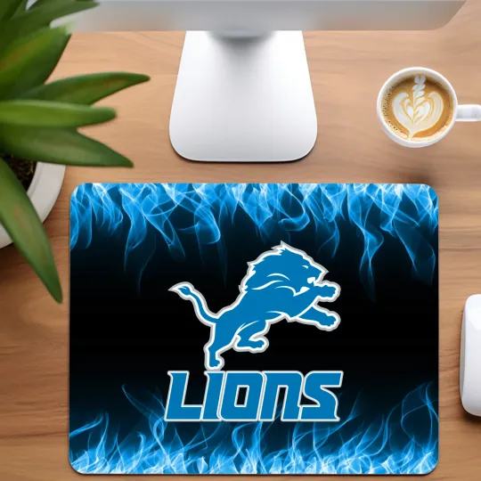 Detroit Lions Football Team Mouse Pad for Home Office