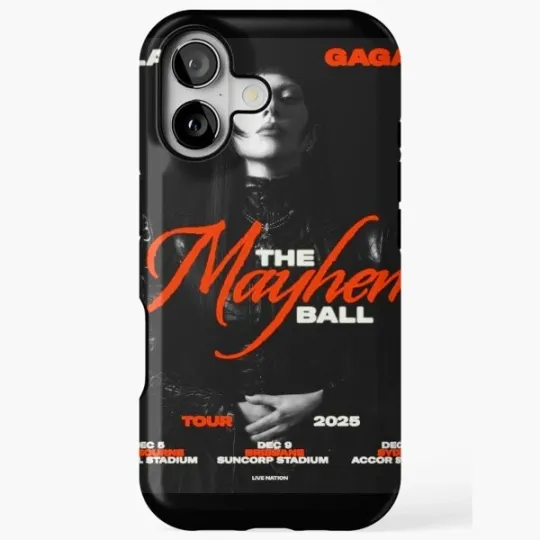 Ld ga The Mayhem Ball Tour Poster iPhone Case Music