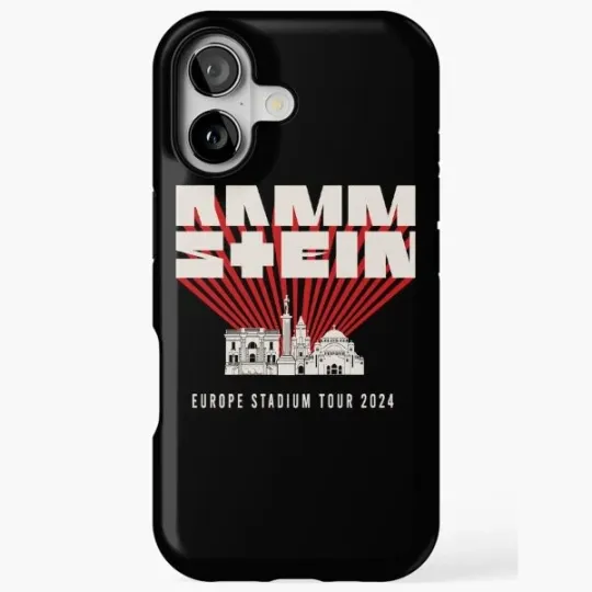 Discover Ramms Stadium Tour Poster iPhone Case Rock Band Gift