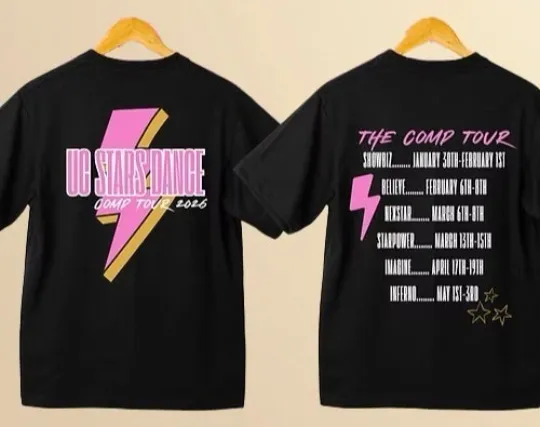 Discover UC Stars Dance 2026 Tour Double Sided T-Shirt