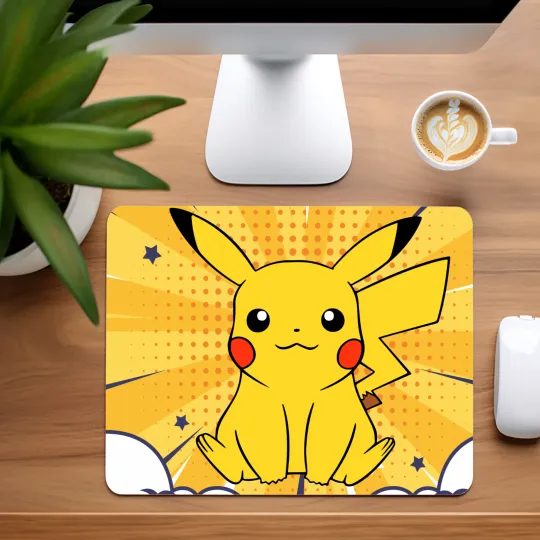 Discover Poket mons Pickachu Mouse Pad for Home Office