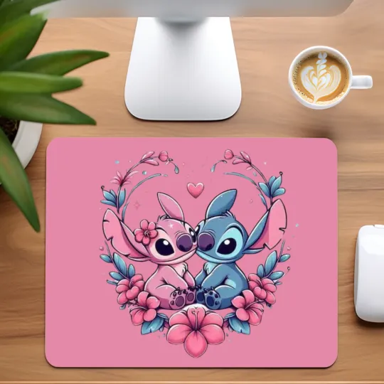 Discover Stitch & Angel Mouse Pad for Home Office