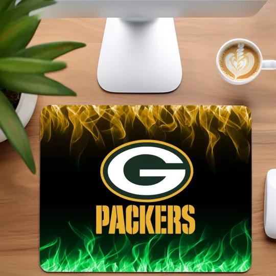 Discover Green Bay Packers Football Team Mouse Pad for Home Office