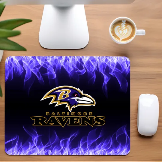 Baltimore Ravens Football Team Mouse Pad for Home Office