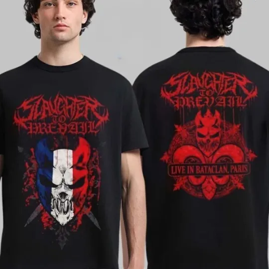 Slaughter To Prevail Paris 2026 At Bataclan On 12 January 2026 Tour T-Shirt