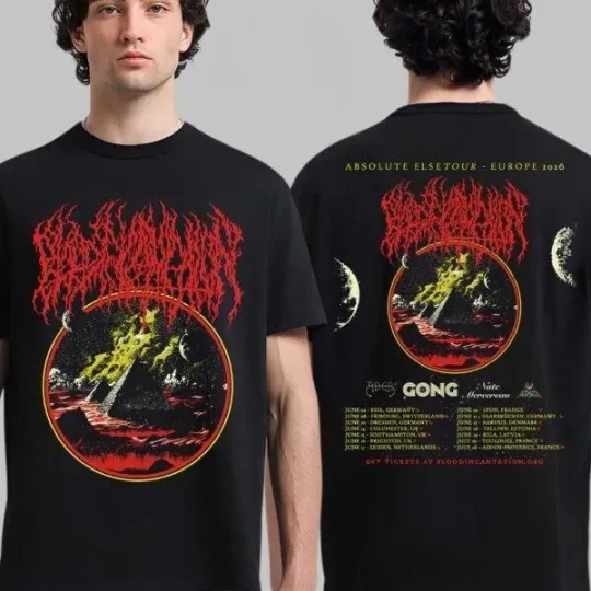 Discover HOT!!Blood Incantation Absolute Else Tour Europe 2026 Two Sided T-Shirt