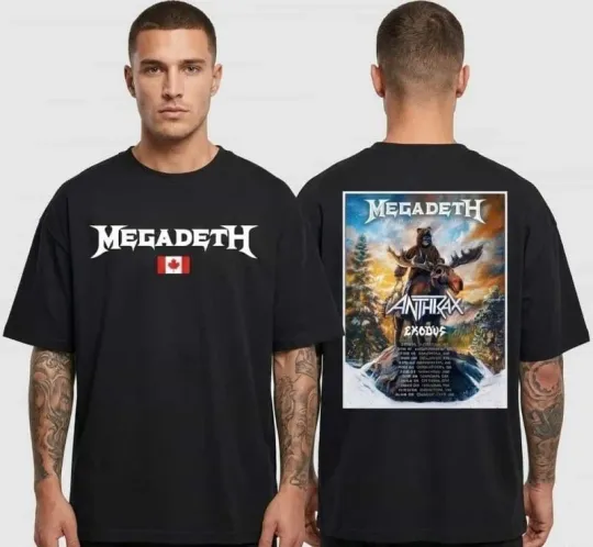 Megadeth Canada Farewell World Tour 2026 T-Shirt