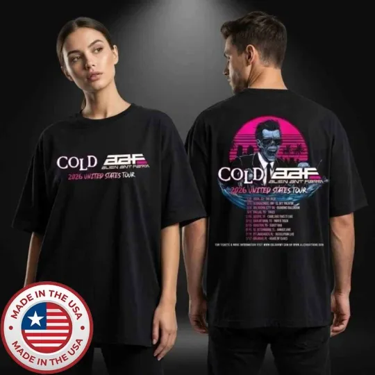 Discover Cold Wave Alien Ant Farm Goodbye Cruel World 2026 United States Tour T-Shirt