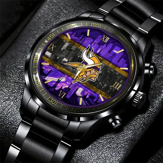 Discover Minnesota Football Team Vikingss  Steel Watch , Unisex  Watch