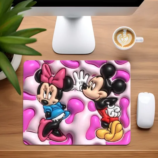 Discover Mickey and Minnie Mouse Mouse Pad for Home Office