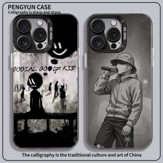 Discover Rapper B-BENY JR Phone Case Phone Case for iPhone 11-16 Pro Max Colorful Anti Slip Anti Fingerprint Plating