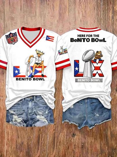 Discover Bad Bunny Super Bowl Merch 2026, Benito Bowl Jersey, LX Super Bad Game Day Bunny, Superbowl Bunny clothing, Pr Super Lx Vibe Halftime Show