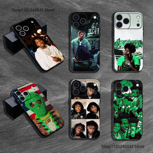 Discover Y-YoungBoy DESHAWN MASA Top Phone Case For iPhone 17,16,15,14,13,12,11,Pro,XS,Max,XR,Plus,E,SE4,Mini Black Shockproof Soft Cover