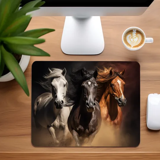 Discover Horses Mouse Pad for Home Office