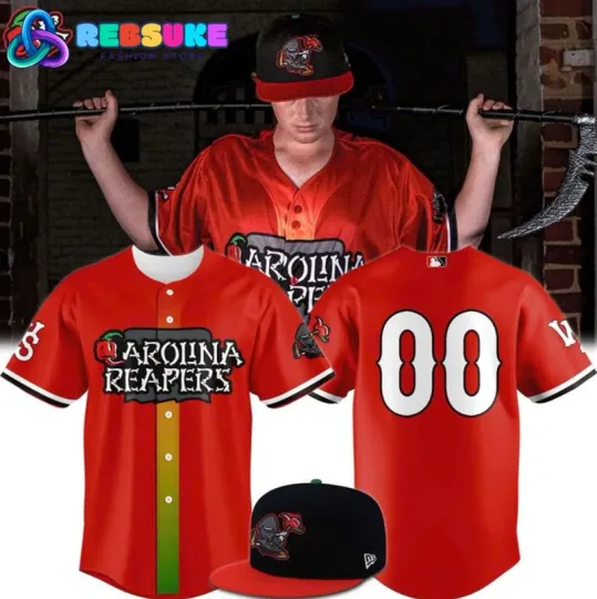 Discover Custom Number Carolina Reaper Fear The Reapers 2025 Baseball Jersey