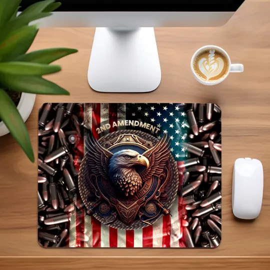 Discover 2nd Amendment Mouse Pad for Home Office