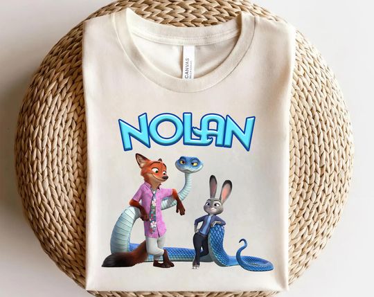 Discover Custom Name Disney Zootopia 2 Shirt/Personalized Judy Hopps & Nick Wilde Movie Tee, Family Matching Disney Trip 2025 OHZ409