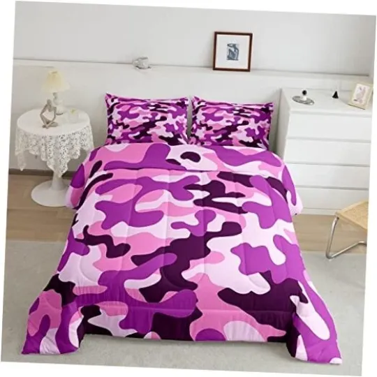 Discover Pink Camouflage Comforter Set Size Girls Boys Camo Bedding Set Full Zzrs1175