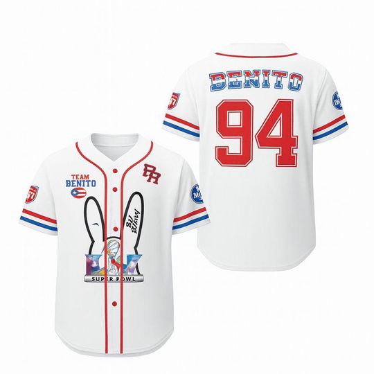 Discover Team Benito 94 Baseball Jersey  Black Red Puerto Rico Inspired Shirt  Urban Style Jersey for Men and Women Fans of Latin Culture