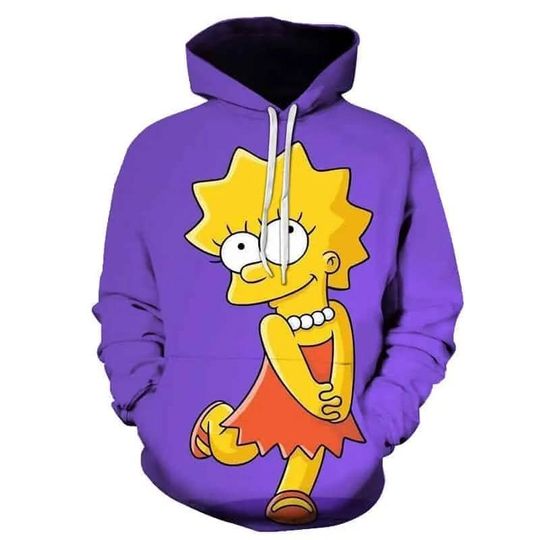 Discover Lisa Simpson 3D Hoodie, Christmas Gifts, Unisex AOP Hoodie