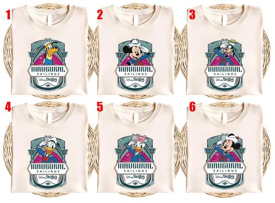 Discover Disney Destiny Inaugural Sailing Mickey and Friends Shirt, Disney Cruise Line Tee, Let's Cruise, Disneyland Cruise Matching Trip Tee AXLI15