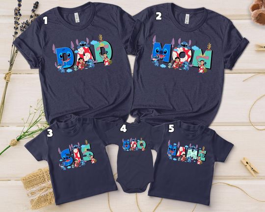 Discover Personalized Disney Stitch and Lilo Shirt, Custom Hawaii Animal Family Trip Matching, Magic Kingdom Tee UM5J10