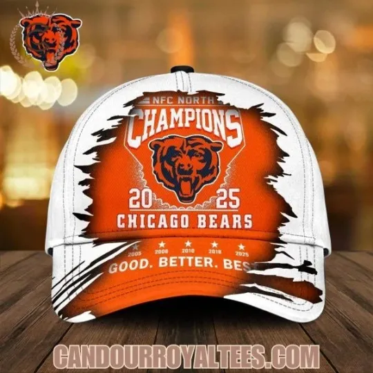 Discover Bears Football Team 2025 North Champions Classic Cap