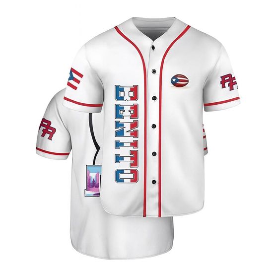 Discover Benito Team 94 Unisex Baseball Jersey  Casual Sportswear for Couples, 90s Vintage Style, for Sports & Outdoor Activities