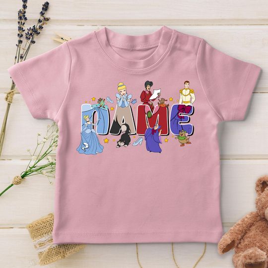Discover Custom Name Cinde Characters Comfort Colors T-shirt, Cinde Jaq Gus, Personalized Disney Family Matching, Disneyland Trip UM5J08