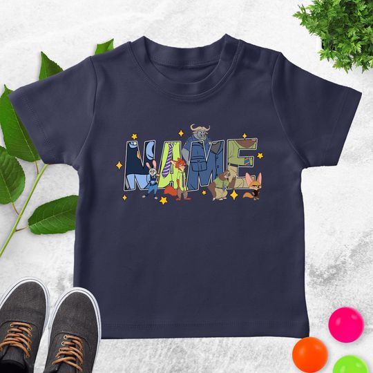 Discover Custom Name Zootopia Shirt, Judy Nick Wilde Flash, Personalized Family Matching T-shirt, 2025 Trip UM5J07