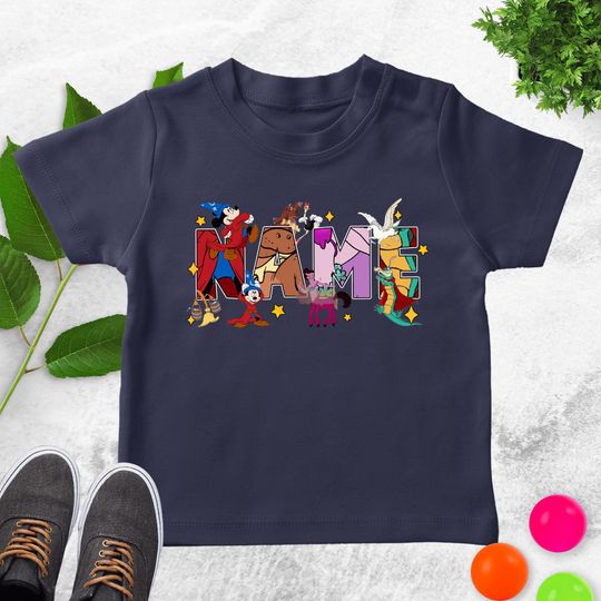 Custom Name Fantasia Characters Shirt, Sorcerer Mickey Chernabog Yen Sid