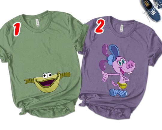 Inside Out Pouchy And Bloofy T-shirt, Inside Out 2 Shirt, Pouchy Tee, Disney Pixar Inside Out 2 Shirt