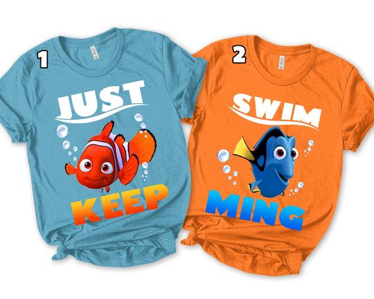 Disney Finding Nemo Shirt Just Keep Swimming Shirt, Disney Couple Shirt, Magic Kingdom