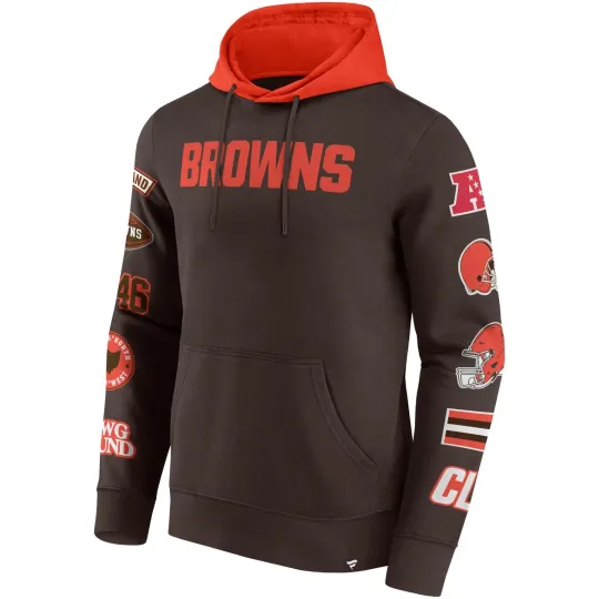 Discover Cleveland football Sleeve Prints Hoody, Gift For Fans