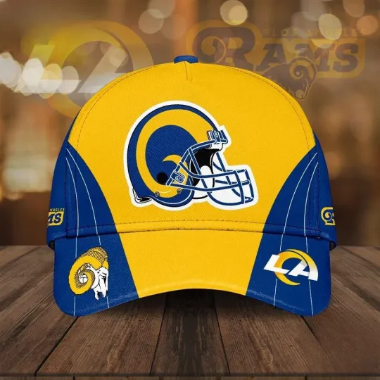 Discover Rams Football Logo Classic Baseball Cap
