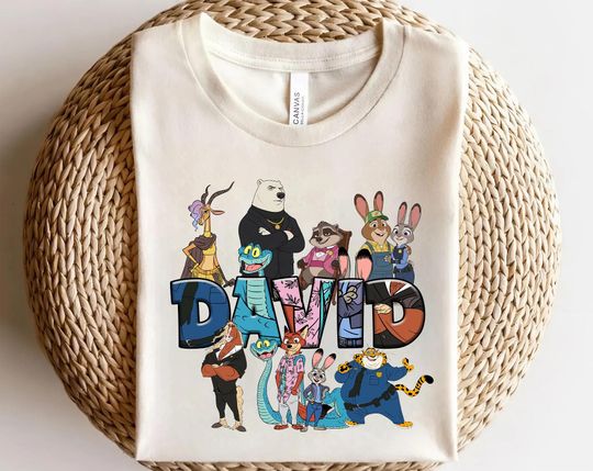 Discover Custom Name Zootopia 2 Character Themed Disneyland Shirt, Zootropolis Judy Hopps Nick Wilde Shirt, Disneyland Trip Family Shirt AXLE06